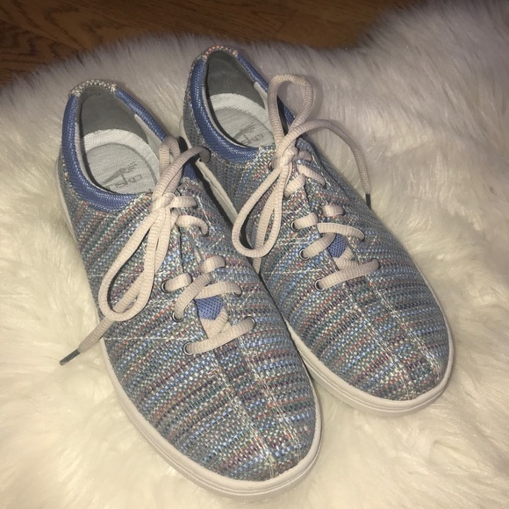 Dansko woven fabric lace up‎ comfort sneakers shoes